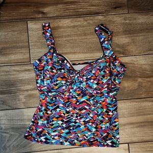 Colorful Women's Swim Tank Top